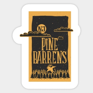 NJ Pine Barrens Card Sticker